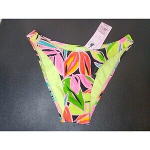 Women's  Bikini Swim Bottom Wild Fable Tropical Size X Small (0-2) Low Rise XS